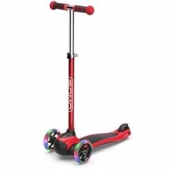 GOMO 3-Wheel Scooter Kinder Rot/schwarz