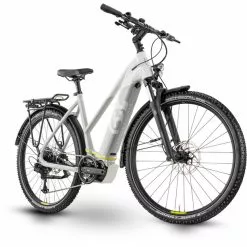 Husqvarna Cross Tourer CT1 Trapez Weiß -Cube Fahrradladen husqvarna cross tourer ct1 trapeze white grey 2