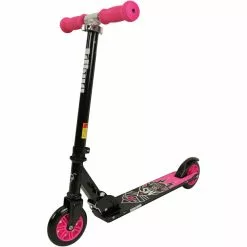 JDBug Classic 4 Tretroller 5" Kinder Schwarz/pink