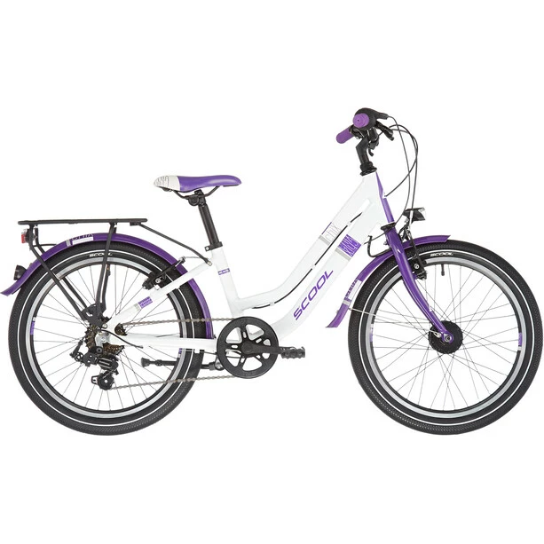 S'cool ChiX Twin Alloy 20 7-S Kinder Weiß/lila 4 S'cool ChiX Twin Alloy 20 7-S Kinder Weiß/lila – Bild 2