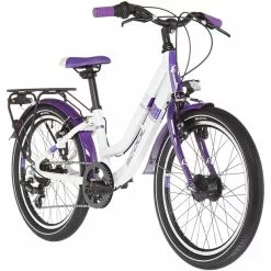 S'cool ChiX Twin Alloy 20 7-S Kinder Weiß/lila