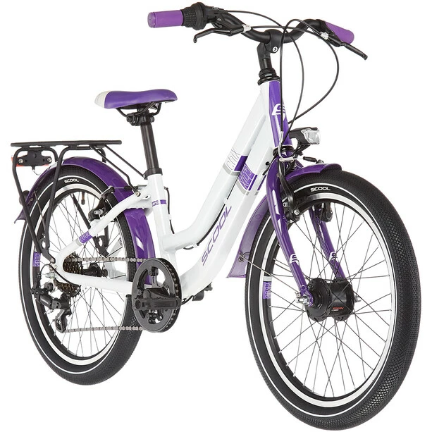 S'cool ChiX Twin Alloy 20 7-S Kinder Weiß/lila 3 S'cool ChiX Twin Alloy 20 7-S Kinder Weiß/lila