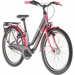 S'cool ChiX Twin Alloy 24 7-S Kinder Grau/pink