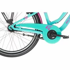 S'cool ChiX Twin Alloy 24 7-S Kinder Türkis/lila -Cube Fahrradladen scool chix twin alloy 24 7 s kinder tuerkis violett 4